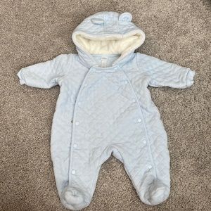 Size 3mo. Nordstrom baby cold weather one-piece suit.